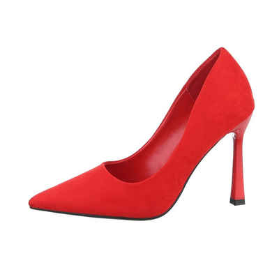  Damen Abendschuhe Elegant High-Heel-Pumps Pfennig-/Stilettoabsatz High Heel Pumps in Rot buy